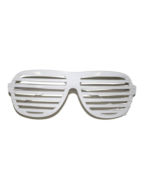 Funny Fashion Bril luikjes wit