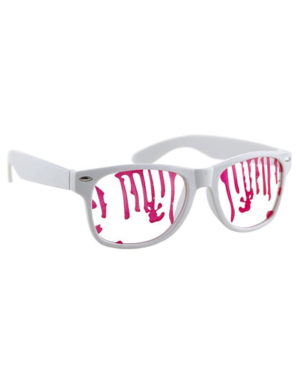Funny Fashion Bril met nep bloed spetters