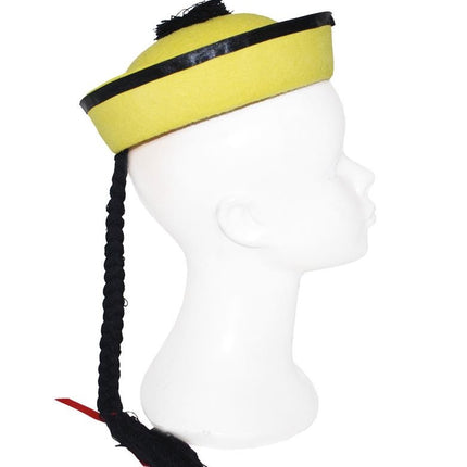 Funny Fashion Chinese hoed Kyona met vlecht