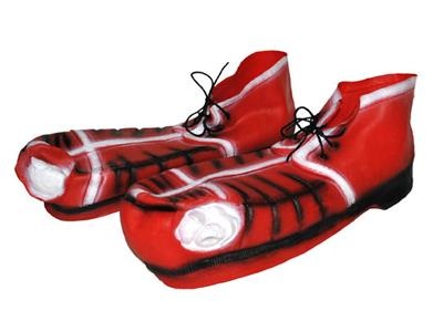 Funny Fashion Clown schoenen Bassie rood