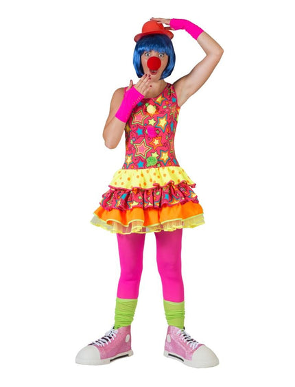 Funny Fashion Clown verkleed jurkje voor dames