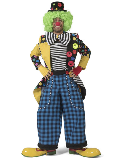 Funny Fashion Clownsjas Brian met gestreepte strik