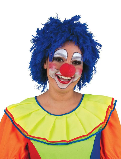 Funny Fashion Clownspruik Jimmy blauw