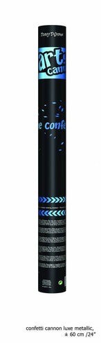 Funny Fashion Confetti kanon blauw top kwaliteit 60cm