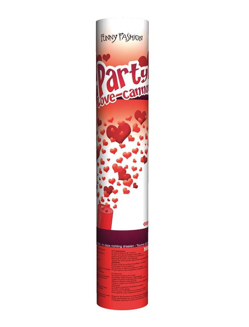 Funny Fashion Confetti kanon love met rode hartjes 25cm