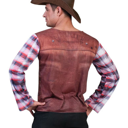 Funny Fashion Cowboy shirt 3D volwassenen
