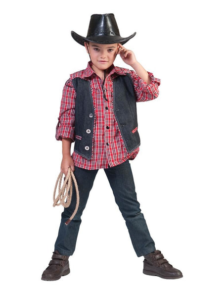 Funny Fashion Cowboy vestje Kees voor kinderen