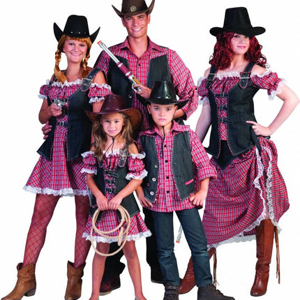 Funny Fashion Cowboy vestje Kees voor kinderen