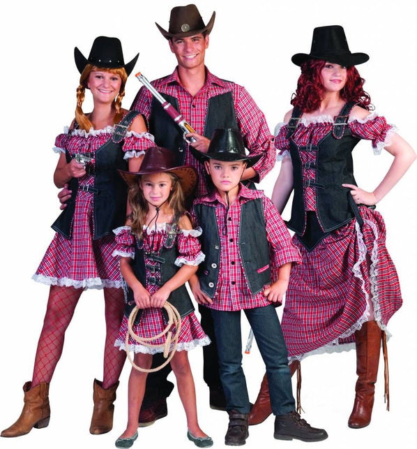 Funny Fashion Cowboy vestje Kees voor kinderen