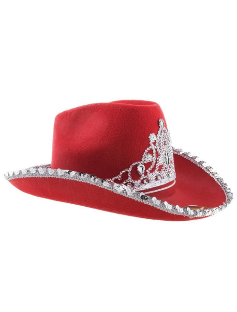 Funny Fashion Cowboyhoed met kroon diverse kleuren