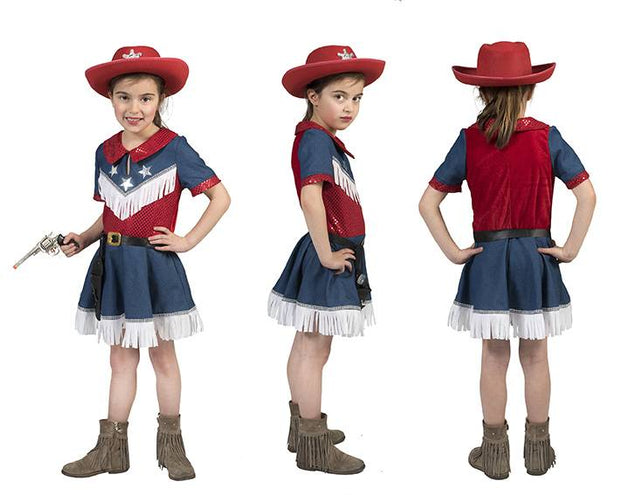 Funny Fashion Cowboyjurkje Jeans Texas voor meisjes