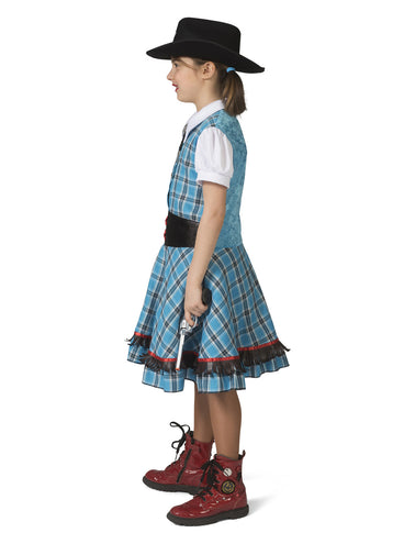 Funny Fashion Cowgirl jurkje Blue Bird meiden