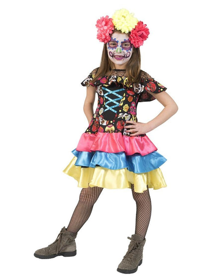 Funny Fashion Day of the dead pakje Muerto Mira meisje