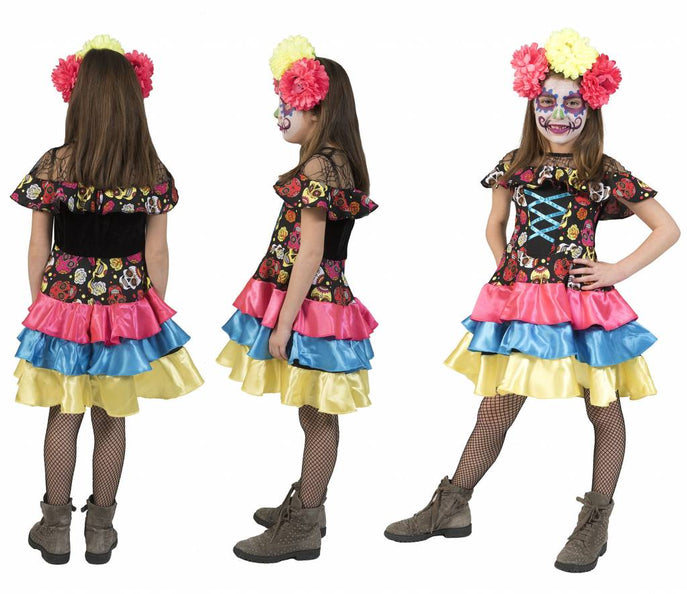 Funny Fashion Day of the dead pakje Muerto Mira meisje