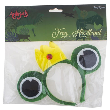 Funny Fashion Diadeem kikker met kroon