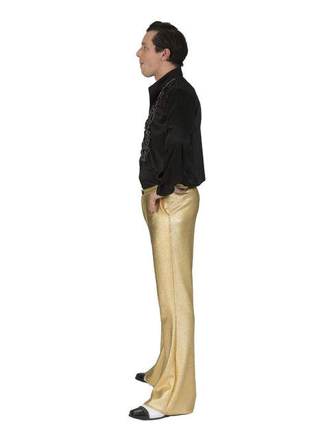 Funny Fashion Disco broek Fever goud