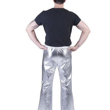 Funny Fashion Disco Broek Fever zilver