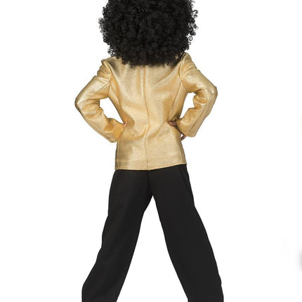 Funny Fashion Disco Fever jas goud Jeff kinderen
