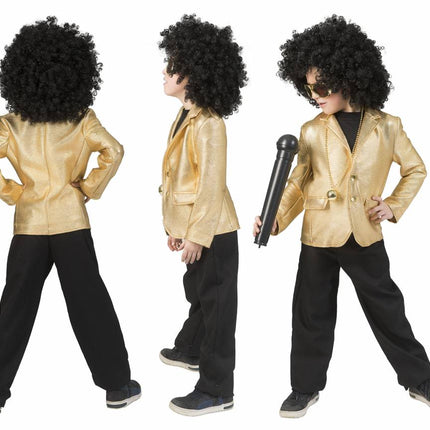 Funny Fashion Disco Fever jas goud Jeff kinderen