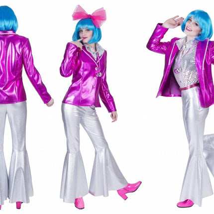 Funny Fashion Disco Fever jas roze/fuchsia dames