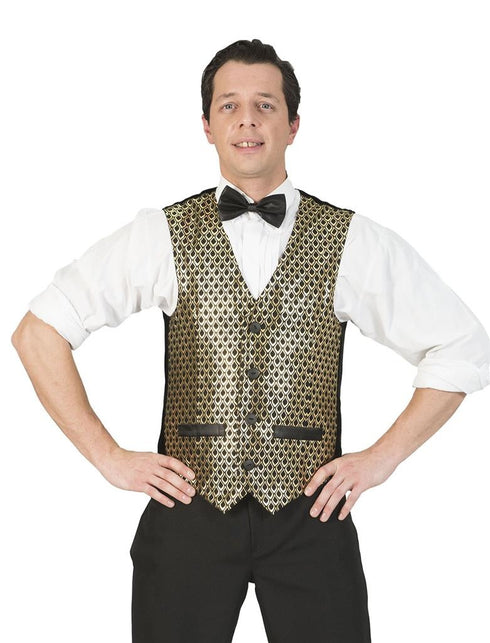 Funny Fashion Disco Gilet Herman goud heren