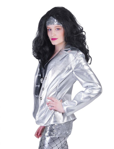 Funny Fashion Disco jas Fever zilver dames