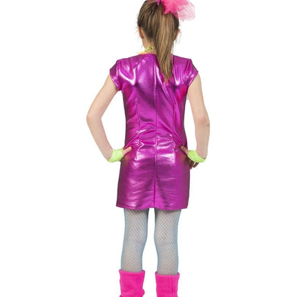 Funny Fashion Disco jurkje Olivia roze meiden