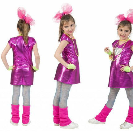 Funny Fashion Disco jurkje Olivia roze meiden