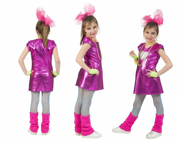 Funny Fashion Disco jurkje Olivia roze meiden