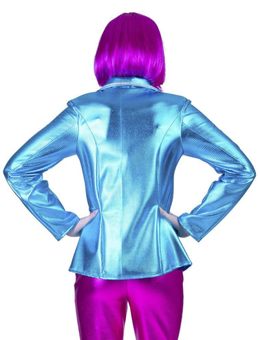 Funny Fashion Disco kostuum Fever dames blauw