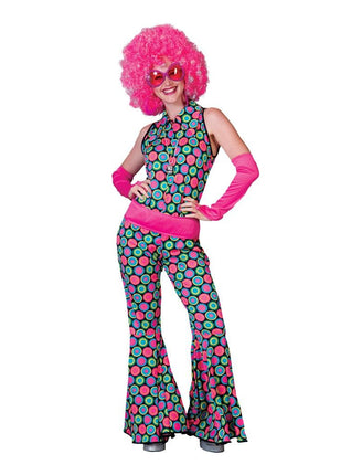 Funny Fashion Disco Polka Jumpsuit voor dames