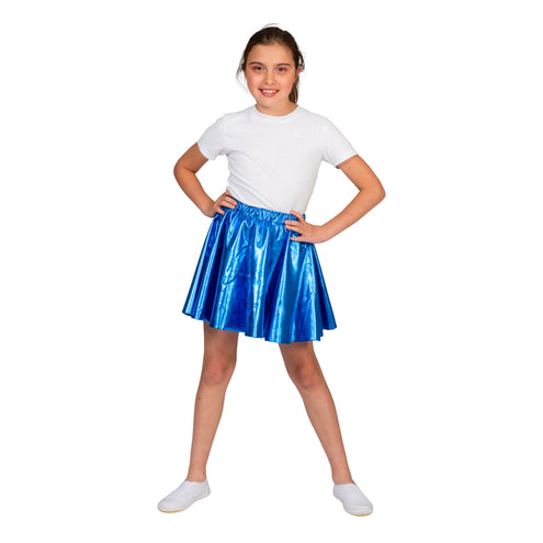 Funny Fashion Disco rok Sophie blauw kinderen