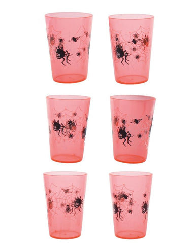 Funny Fashion Drink bekers met spinnenweb print