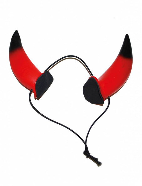 Funny Fashion Duivel hoorntjes met rubberen band