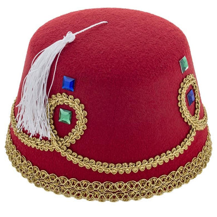 Funny Fashion Fez hoed Omar met gouden band