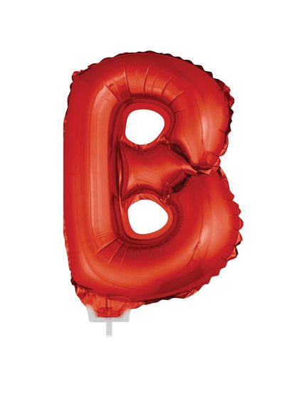 Funny Fashion Folie ballon letter B Rood