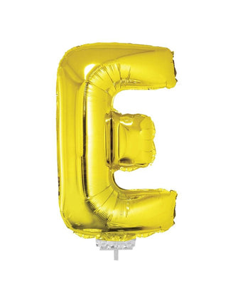 Funny Fashion Folie ballon letter E Goud