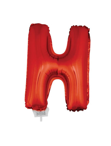Funny Fashion Folie ballon letter H Rood