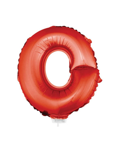Funny Fashion Folie ballon letter O Rood
