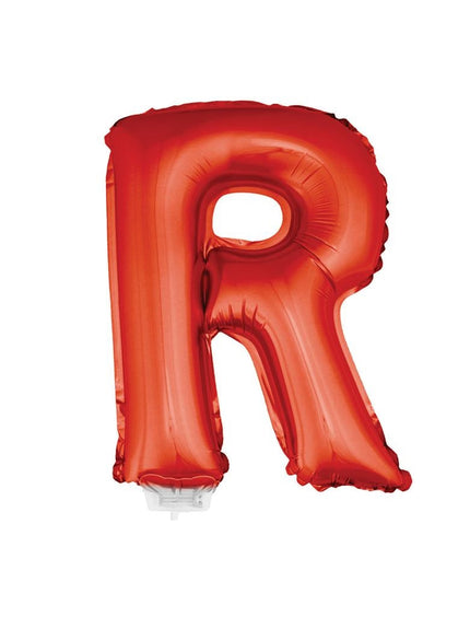 Funny Fashion Folie ballon letter R Rood