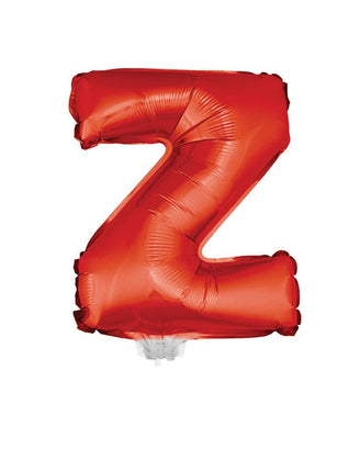 Funny Fashion Folie ballon letter Z Rood