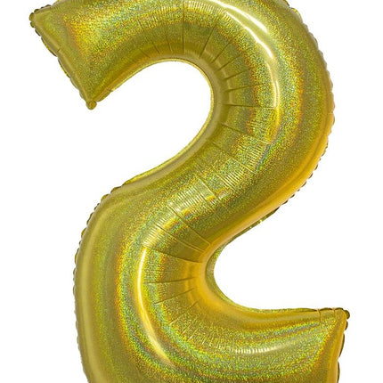 Funny Fashion Folieballon 102 cm glitter goud