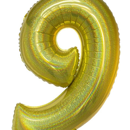 Funny Fashion Folieballon 102 cm glitter goud