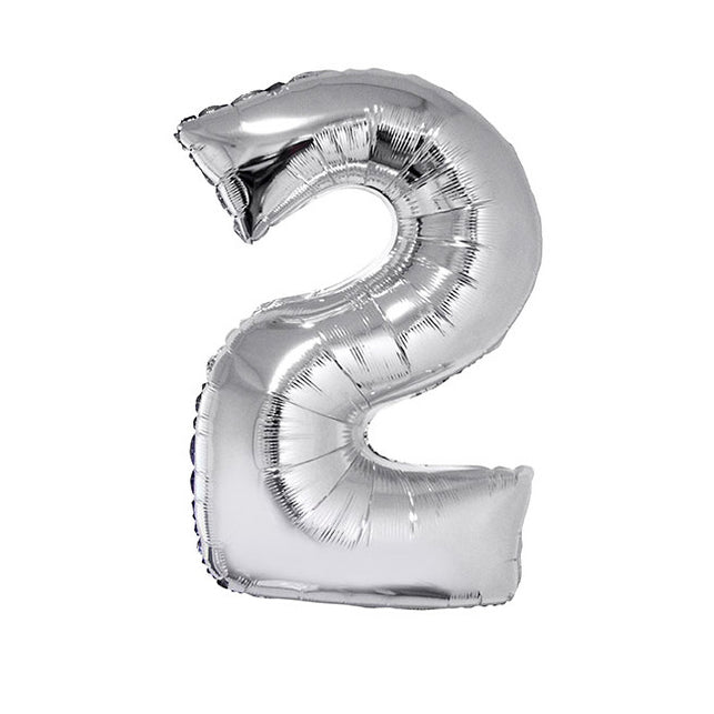 Funny Fashion Folieballon 102 cm zilver