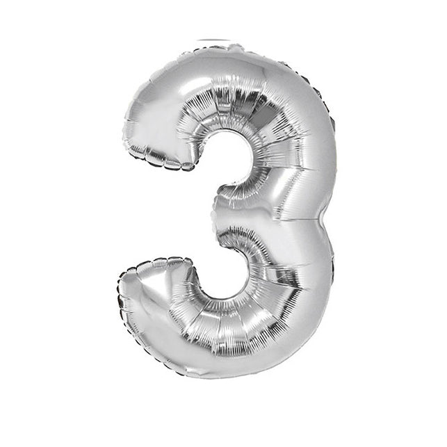 Funny Fashion Folieballon 102 cm zilver