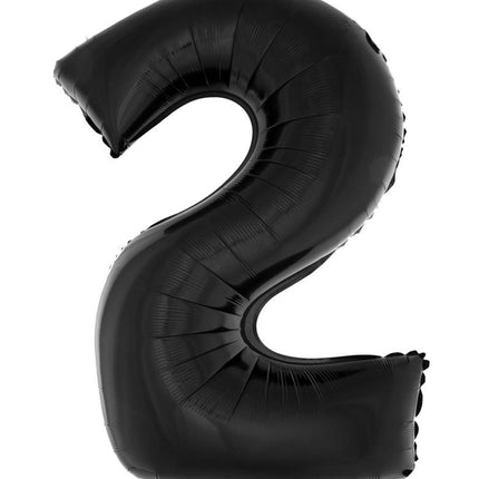 Funny Fashion Folieballon 102 cm zwart