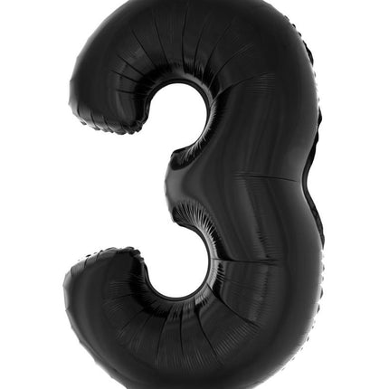 Funny Fashion Folieballon 102 cm zwart