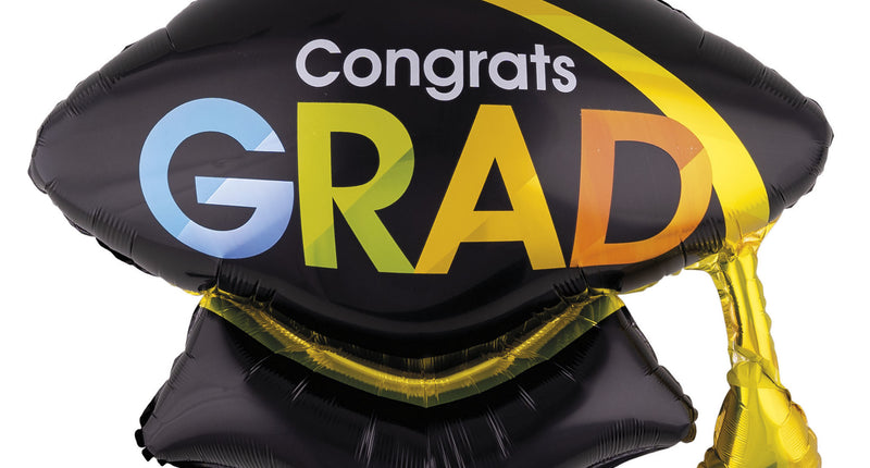 Funny Fashion Folieballon 28,2" Congrats grad afgestudeerd
