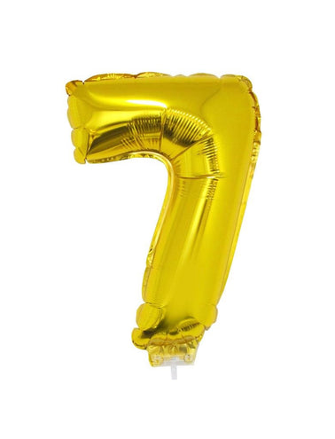 Funny Fashion Folieballon 41 cm goud op stokje