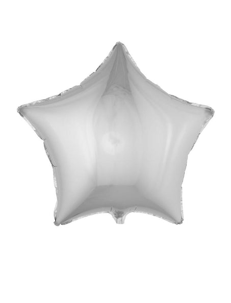 Funny Fashion Folieballon ster zilver groot